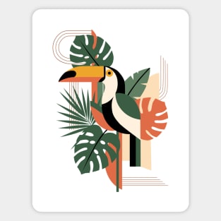 Geometric Bauhaus Toucan Magnet
